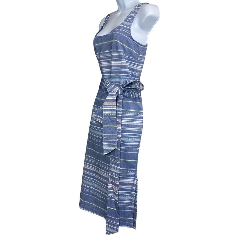 Marine Layer Blue Striped Midi Dress - Picture 4 of 6